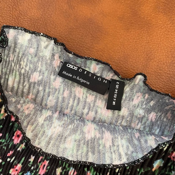 ASOS DESIGN long sleeve top in floral print - US 2 - Picture 6 of 6
